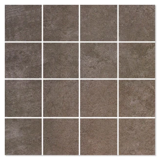 Mosaik Klinker Viceno Brun Mat 30x30 (7x7) cm-2